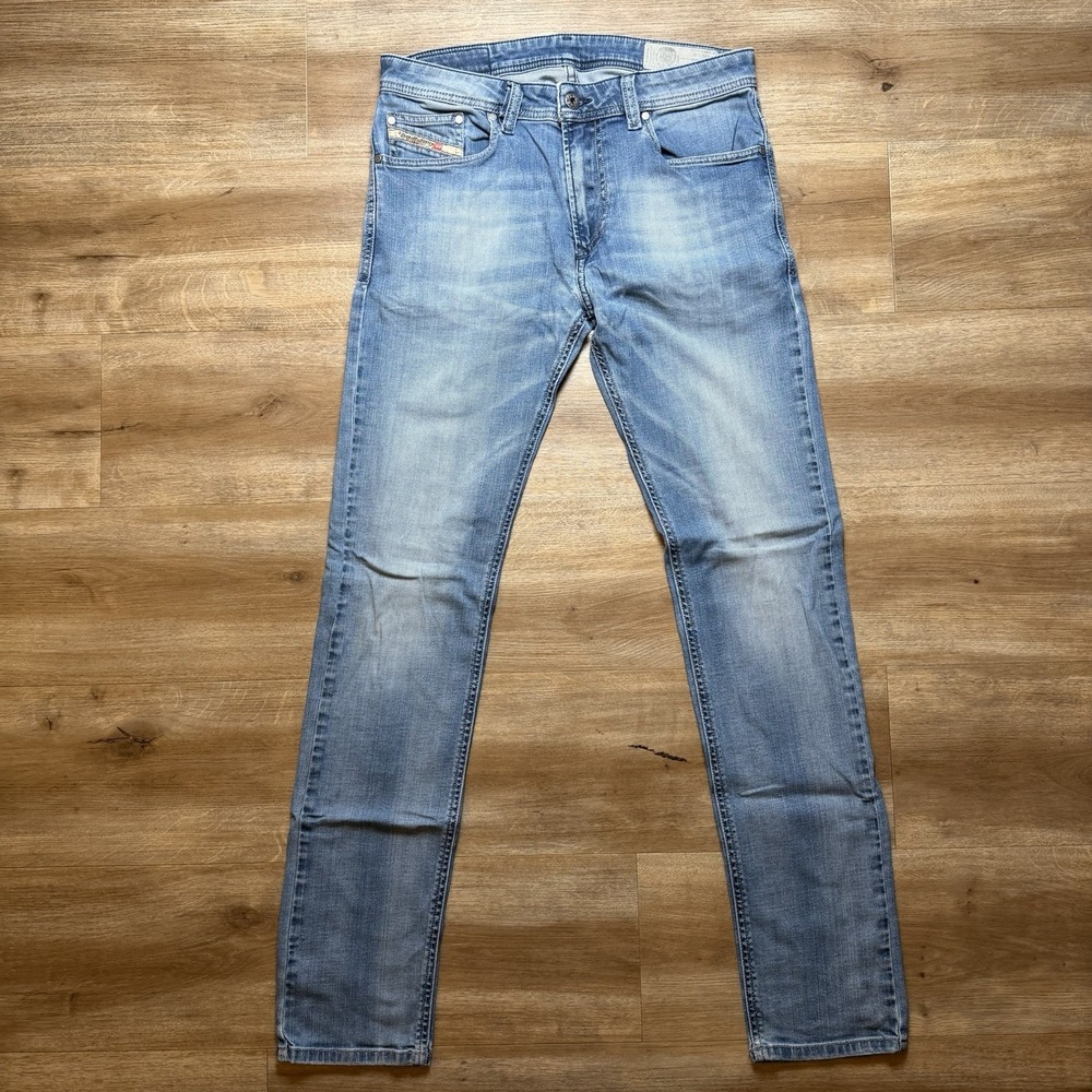 Diesel Jeans Men 30x32 Blue Thavar-XP Slim Skinny Stretch Denim R18W6 (Tag30)